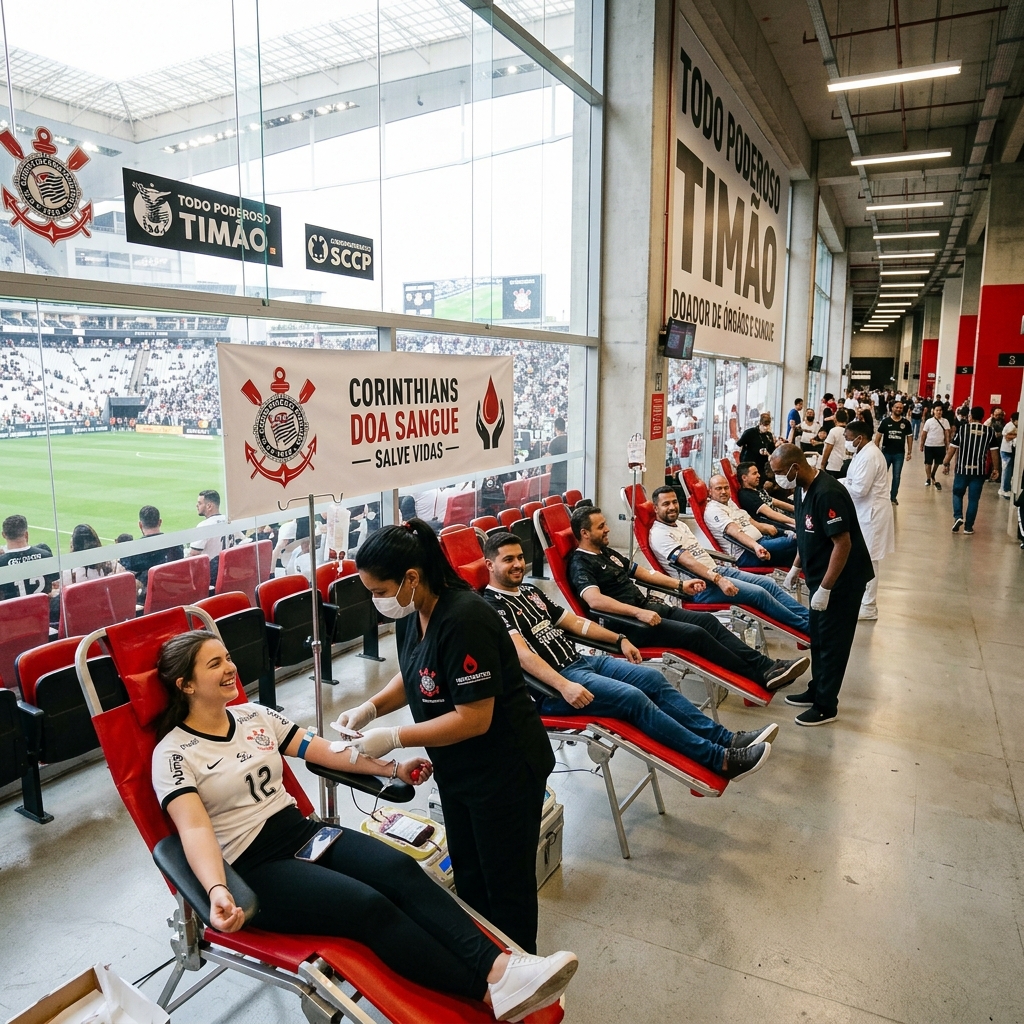 Campanha Sangue Corinthiano Bate Recorde de Doações na Neo Química Arena