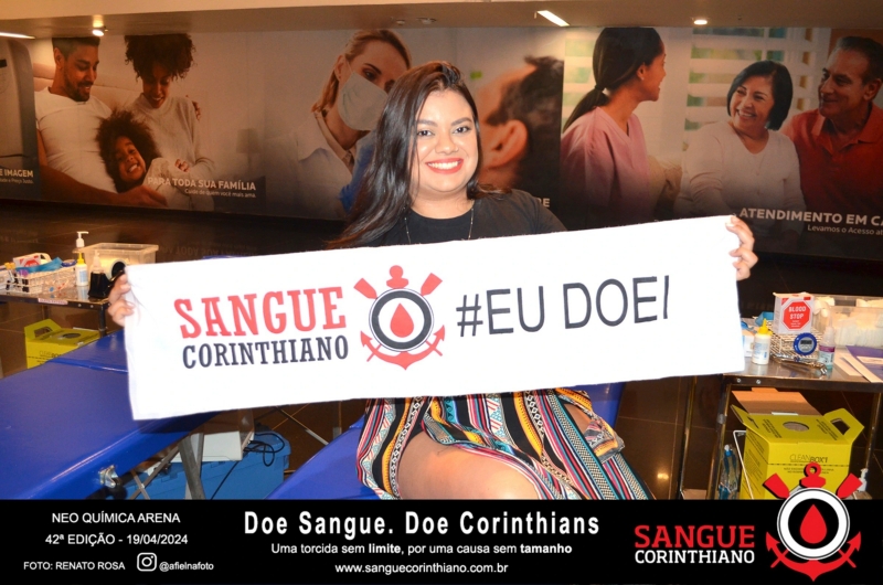 42º Edição - Campanha Sangue Corinthiano - 19 e 20 de Abril de 2024 - Neo Quimíca Arena