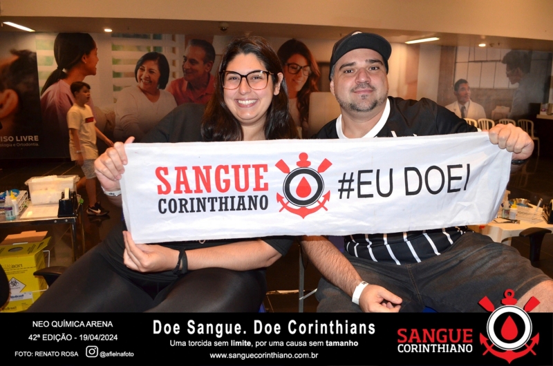 42º Edição - Campanha Sangue Corinthiano - 19 e 20 de Abril de 2024 - Neo Quimíca Arena