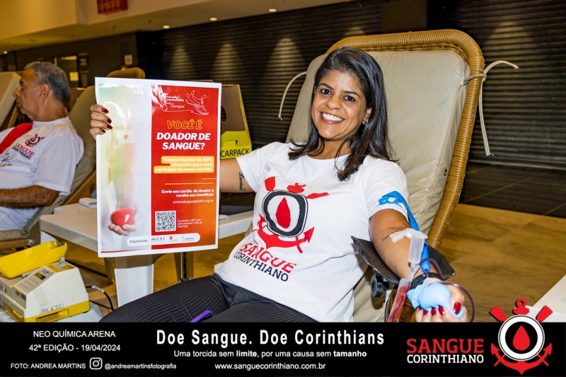 42º Edição - Campanha Sangue Corinthiano - 19 e 20 de Abril de 2024 - Neo Quimíca Arena
