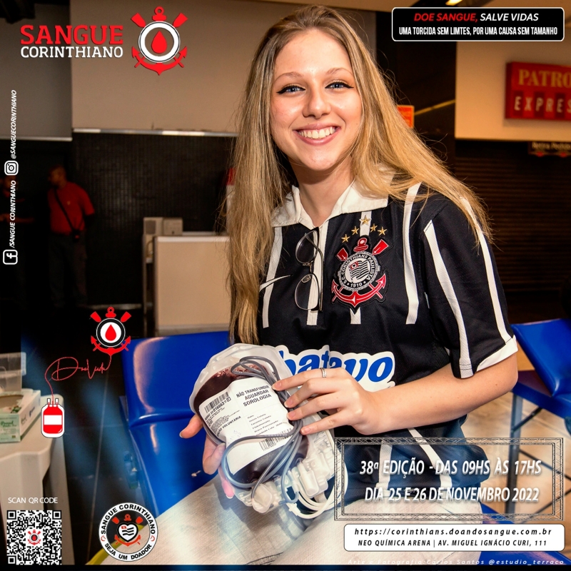 38º Edição - Campanha Sangue Corinthiano - 25 e 26 de Novembro 2022 - Neo Quimíca Arena