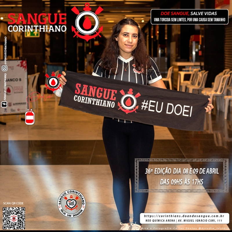 36º Edição - Campanha Sangue Corinthiano - 08 e 09 de Abril 2022 - Neo Quimíca Arena