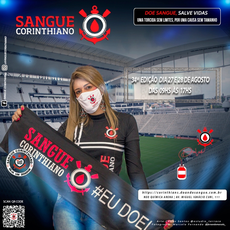 34º Edição - Campanha Sangue Corinthiano - 27 e 28 de Agosto 2021 - Neo Quimíca Arena