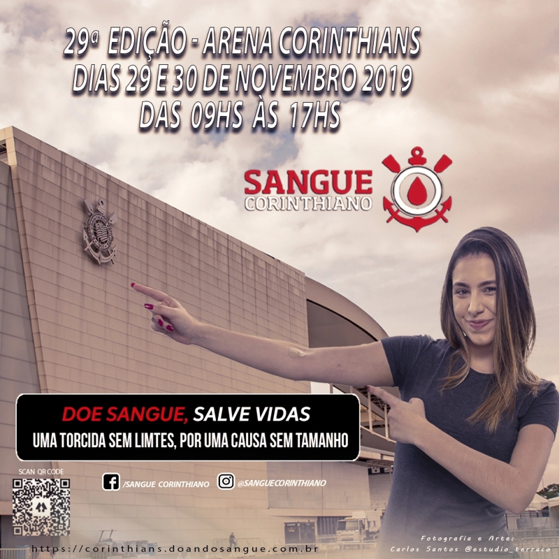 29º Edição - Campanha Sangue Corinthiano - 29 e 30 de Novembro 2019 - Neo Quimíca Arena