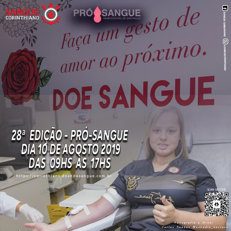 28º Edição - Campanha Sangue Corinthiano - Pró-Sangue
