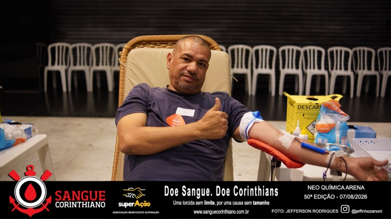 50º Edição - Campanha Sangue Corinthiano - Neo Quimíca Arena - 07 de Agosto 2026