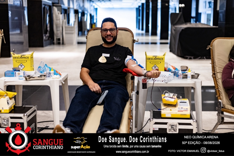 50º Edição - Campanha Sangue Corinthiano - Neo Quimíca Arena - 07 de Agosto 2026