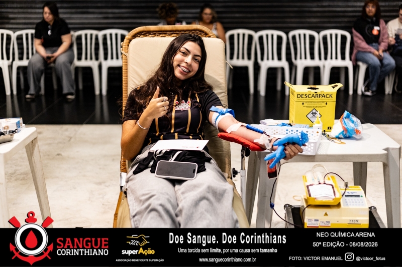 50º Edição - Campanha Sangue Corinthiano - Neo Quimíca Arena - 07 de Agosto 2026