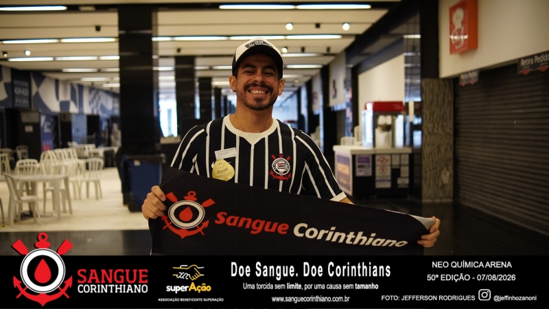 50º Edição - Campanha Sangue Corinthiano - Neo Quimíca Arena - 07 de Agosto 2026