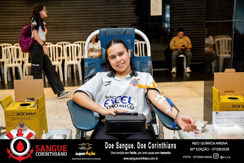 50º Edição - Campanha Sangue Corinthiano - Neo Quimíca Arena - 07 de Agosto 2026