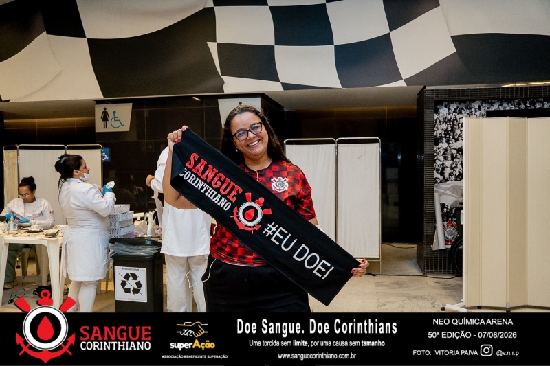 50º Edição - Campanha Sangue Corinthiano - Neo Quimíca Arena - 07 de Agosto 2026