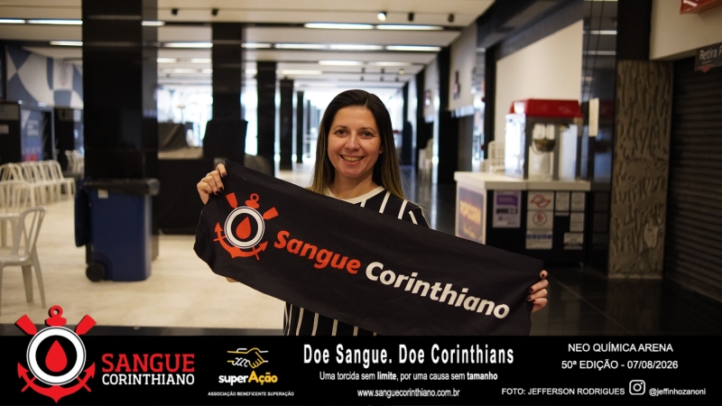 50º Edição - Campanha Sangue Corinthiano - Neo Quimíca Arena - 07 de Agosto 2026
