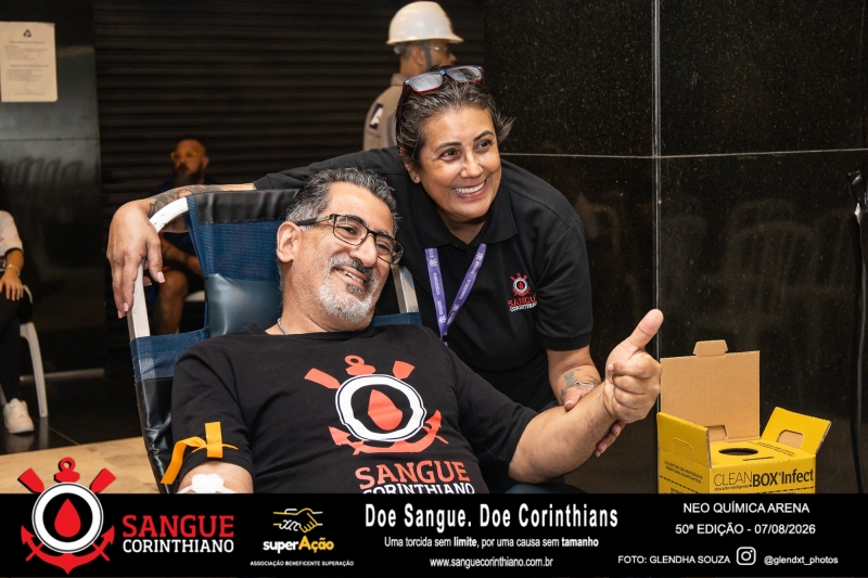 50º Edição - Campanha Sangue Corinthiano - Neo Quimíca Arena - 07 de Agosto 2026