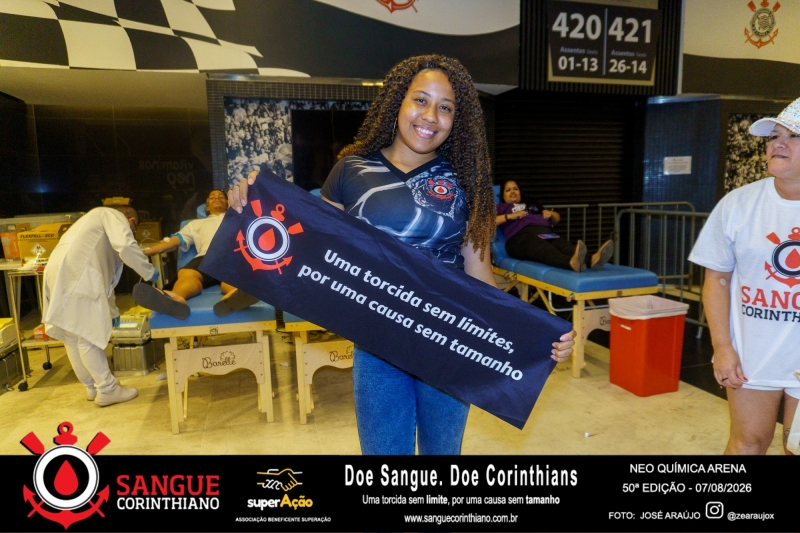 50º Edição - Campanha Sangue Corinthiano - Neo Quimíca Arena - 07 de Agosto 2026