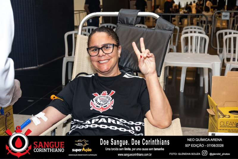 50º Edição - Campanha Sangue Corinthiano - Neo Quimíca Arena - 07 de Agosto 2026