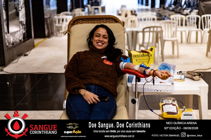 50º Edição - Campanha Sangue Corinthiano - Neo Quimíca Arena - 07 de Agosto 2026