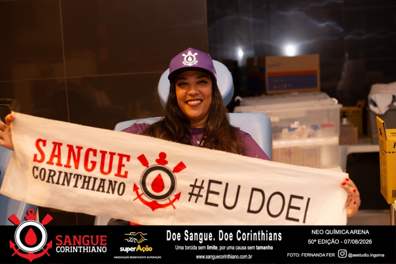 50º Edição - Campanha Sangue Corinthiano - Neo Quimíca Arena - 07 de Agosto 2026