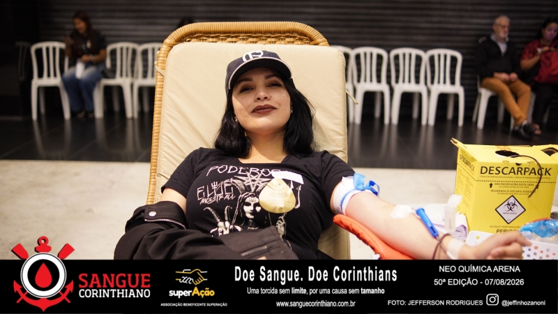50º Edição - Campanha Sangue Corinthiano - Neo Quimíca Arena - 07 de Agosto 2026