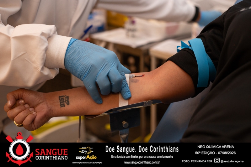 50º Edição - Campanha Sangue Corinthiano - Neo Quimíca Arena - 07 de Agosto 2026