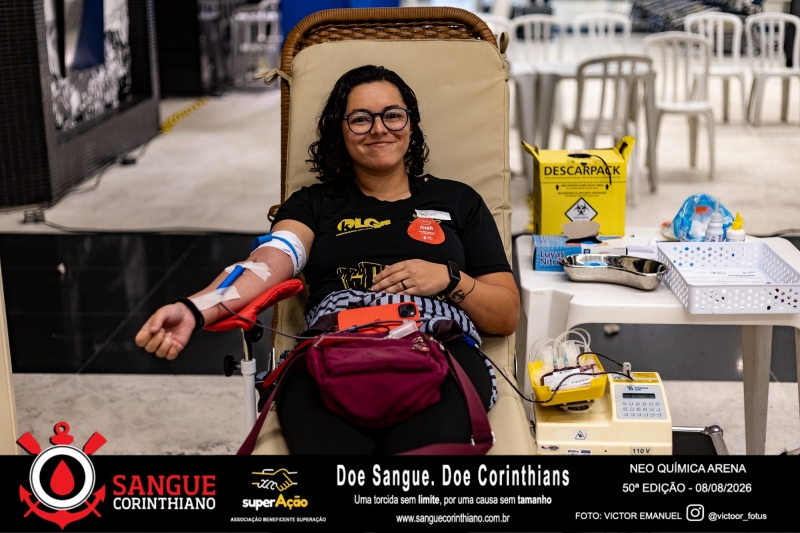 50º Edição - Campanha Sangue Corinthiano - Neo Quimíca Arena - 07 de Agosto 2026