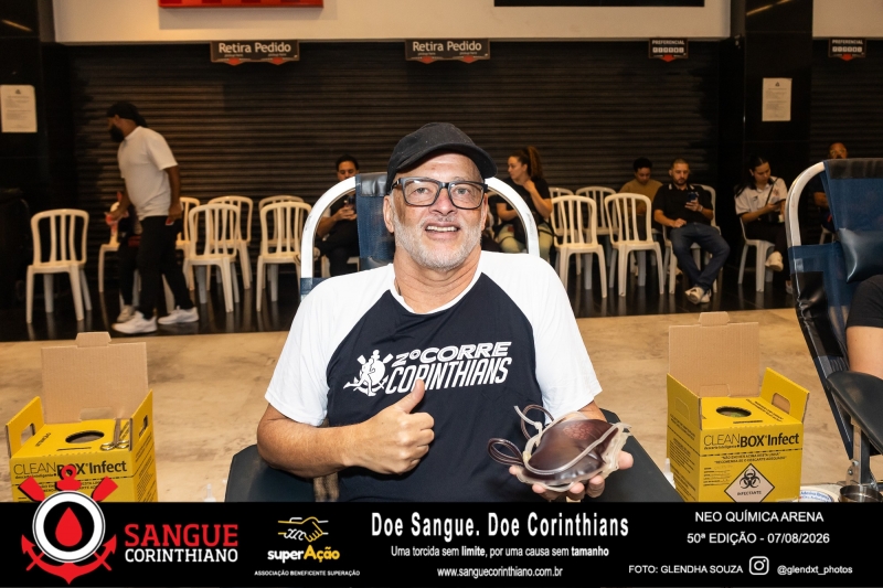 50º Edição - Campanha Sangue Corinthiano - Neo Quimíca Arena - 07 de Agosto 2026