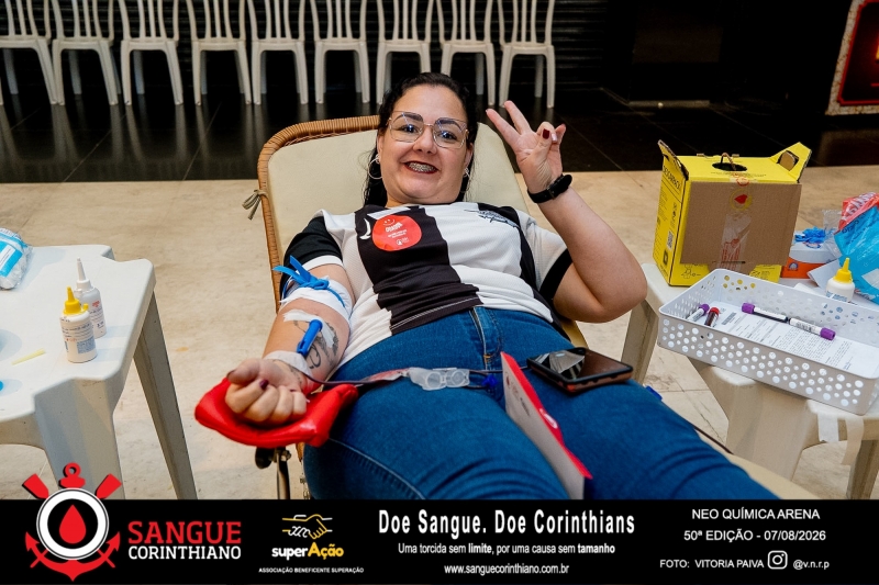 50º Edição - Campanha Sangue Corinthiano - Neo Quimíca Arena - 07 de Agosto 2026