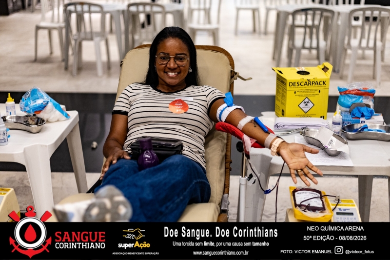 50º Edição - Campanha Sangue Corinthiano - Neo Quimíca Arena - 07 de Agosto 2026