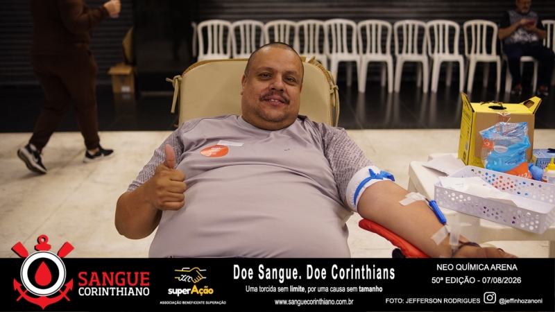 50º Edição - Campanha Sangue Corinthiano - Neo Quimíca Arena - 07 de Agosto 2026