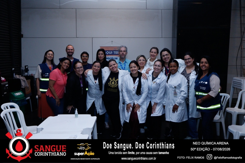 50º Edição - Campanha Sangue Corinthiano - Neo Quimíca Arena - 07 de Agosto 2026