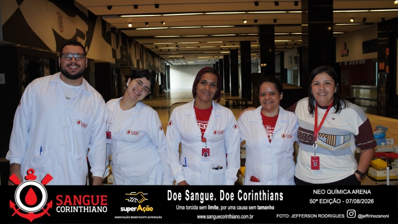 50º Edição - Campanha Sangue Corinthiano - Neo Quimíca Arena - 07 de Agosto 2026