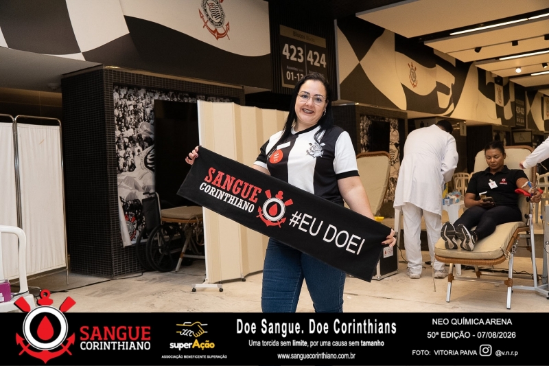 50º Edição - Campanha Sangue Corinthiano - Neo Quimíca Arena - 07 de Agosto 2026