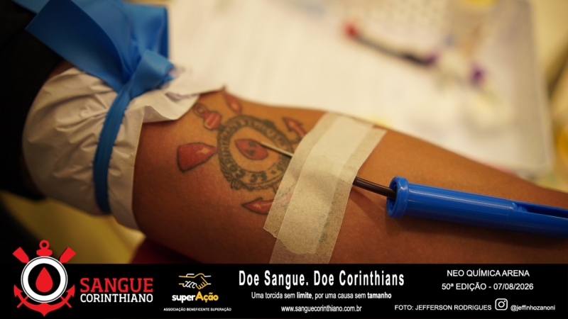 50º Edição - Campanha Sangue Corinthiano - Neo Quimíca Arena - 07 de Agosto 2026