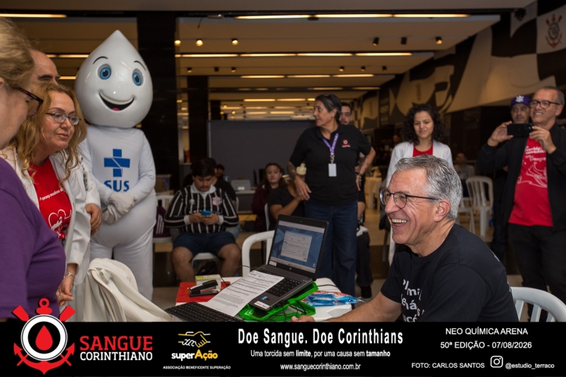 50º Edição - Campanha Sangue Corinthiano - Neo Quimíca Arena - 07 de Agosto 2026