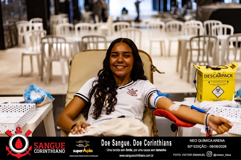 50º Edição - Campanha Sangue Corinthiano - Neo Quimíca Arena - 07 de Agosto 2026