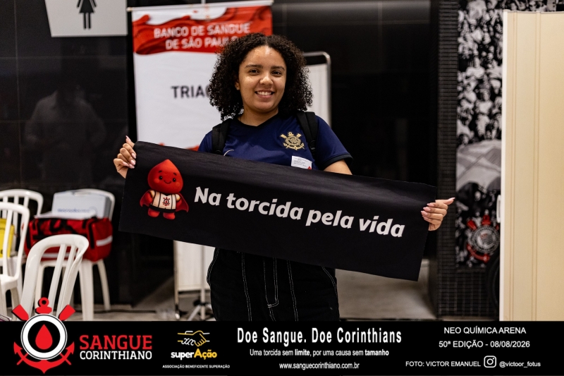 50º Edição - Campanha Sangue Corinthiano - Neo Quimíca Arena - 07 de Agosto 2026