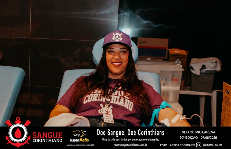 50º Edição - Campanha Sangue Corinthiano - Neo Quimíca Arena - 07 de Agosto 2026