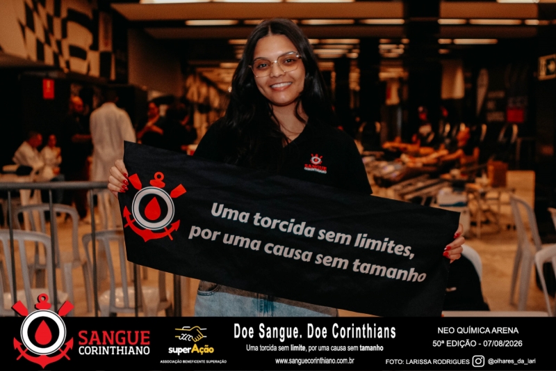 50º Edição - Campanha Sangue Corinthiano - Neo Quimíca Arena - 07 de Agosto 2026