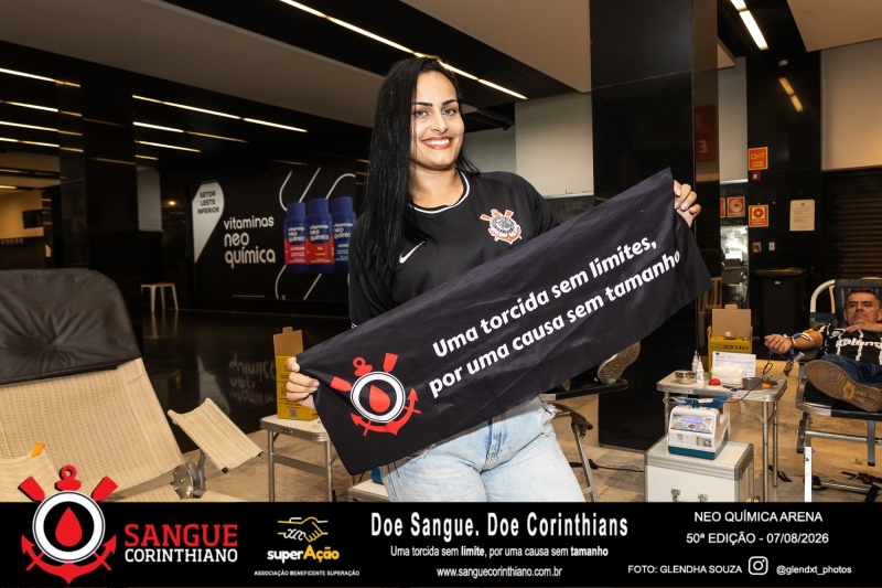 50º Edição - Campanha Sangue Corinthiano - Neo Quimíca Arena - 07 de Agosto 2026