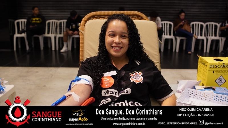 50º Edição - Campanha Sangue Corinthiano - Neo Quimíca Arena - 07 de Agosto 2026