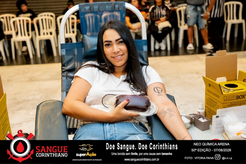 50º Edição - Campanha Sangue Corinthiano - Neo Quimíca Arena - 07 de Agosto 2026