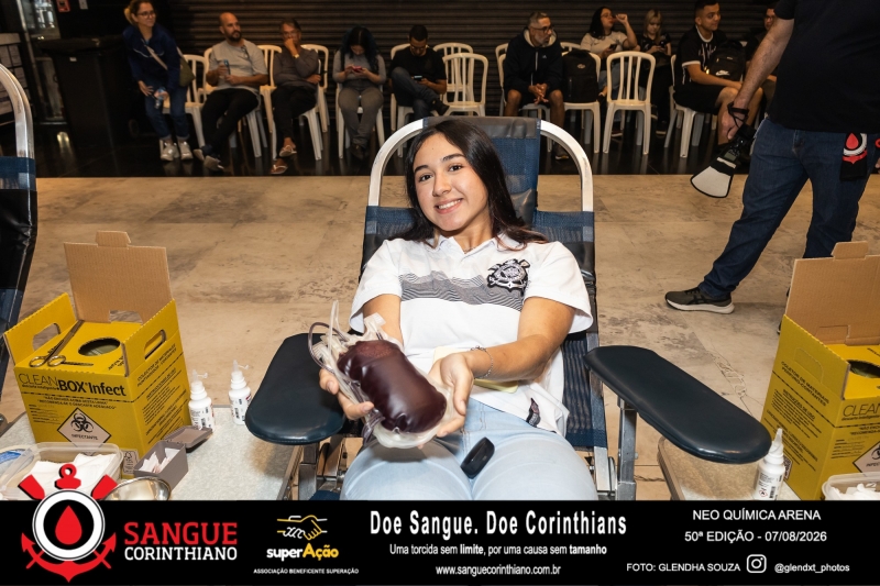 50º Edição - Campanha Sangue Corinthiano - Neo Quimíca Arena - 07 de Agosto 2026