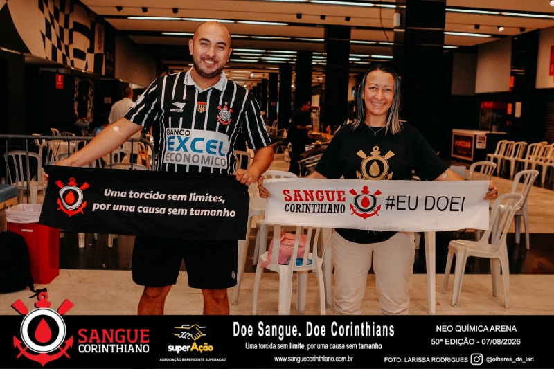 50º Edição - Campanha Sangue Corinthiano - Neo Quimíca Arena - 07 de Agosto 2026