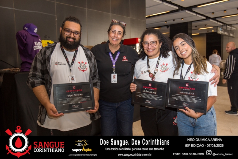 50º Edição - Campanha Sangue Corinthiano - Neo Quimíca Arena - 07 de Agosto 2026