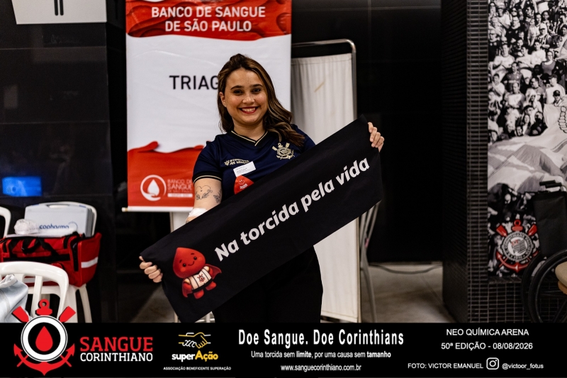 50º Edição - Campanha Sangue Corinthiano - Neo Quimíca Arena - 07 de Agosto 2026
