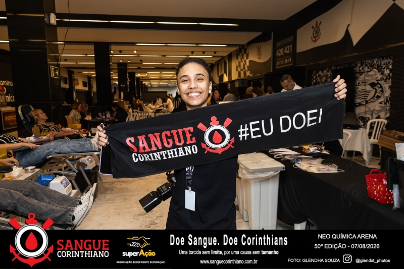 50º Edição - Campanha Sangue Corinthiano - Neo Quimíca Arena - 07 de Agosto 2026