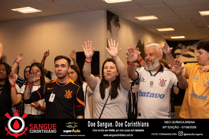 50º Edição - Campanha Sangue Corinthiano - Neo Quimíca Arena - 07 de Agosto 2026