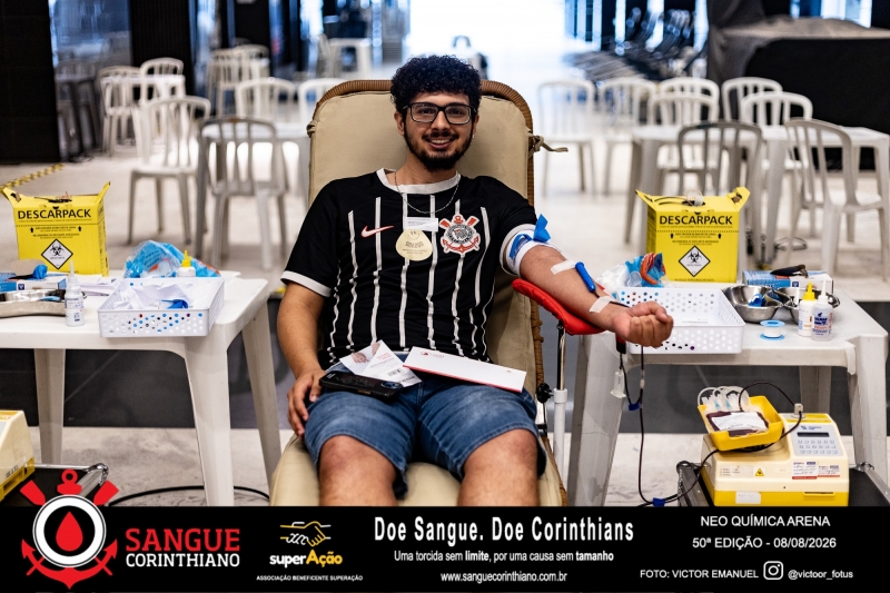 50º Edição - Campanha Sangue Corinthiano - Neo Quimíca Arena - 07 de Agosto 2026