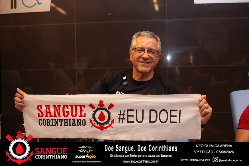 50º Edição - Campanha Sangue Corinthiano - Neo Quimíca Arena - 07 de Agosto 2026
