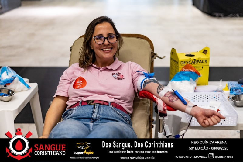 50º Edição - Campanha Sangue Corinthiano - Neo Quimíca Arena - 07 de Agosto 2026