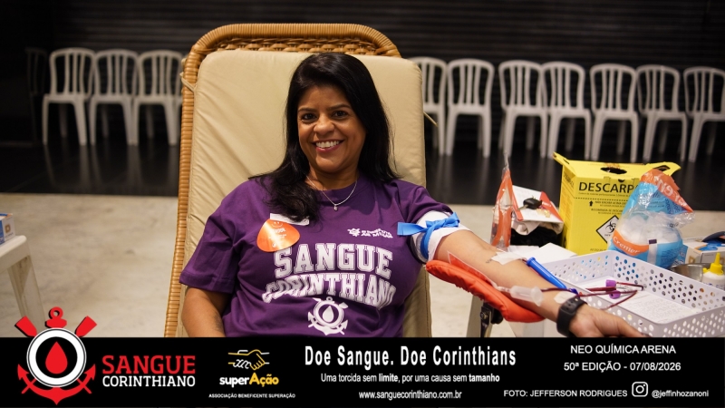 50º Edição - Campanha Sangue Corinthiano - Neo Quimíca Arena - 07 de Agosto 2026